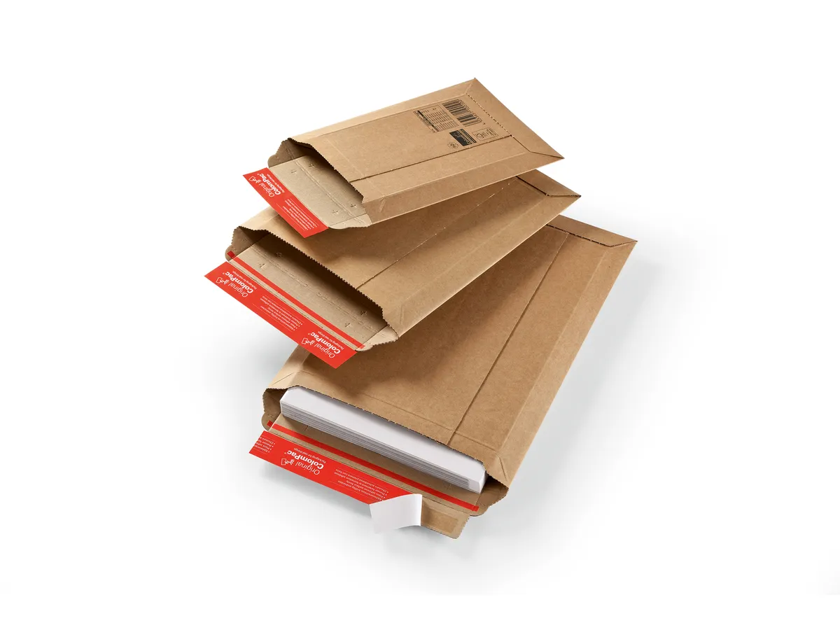 ColomPac Versandtasche B5 selbstklebend FSC Wellpappe 185 x 270 x 0 - 50 mm