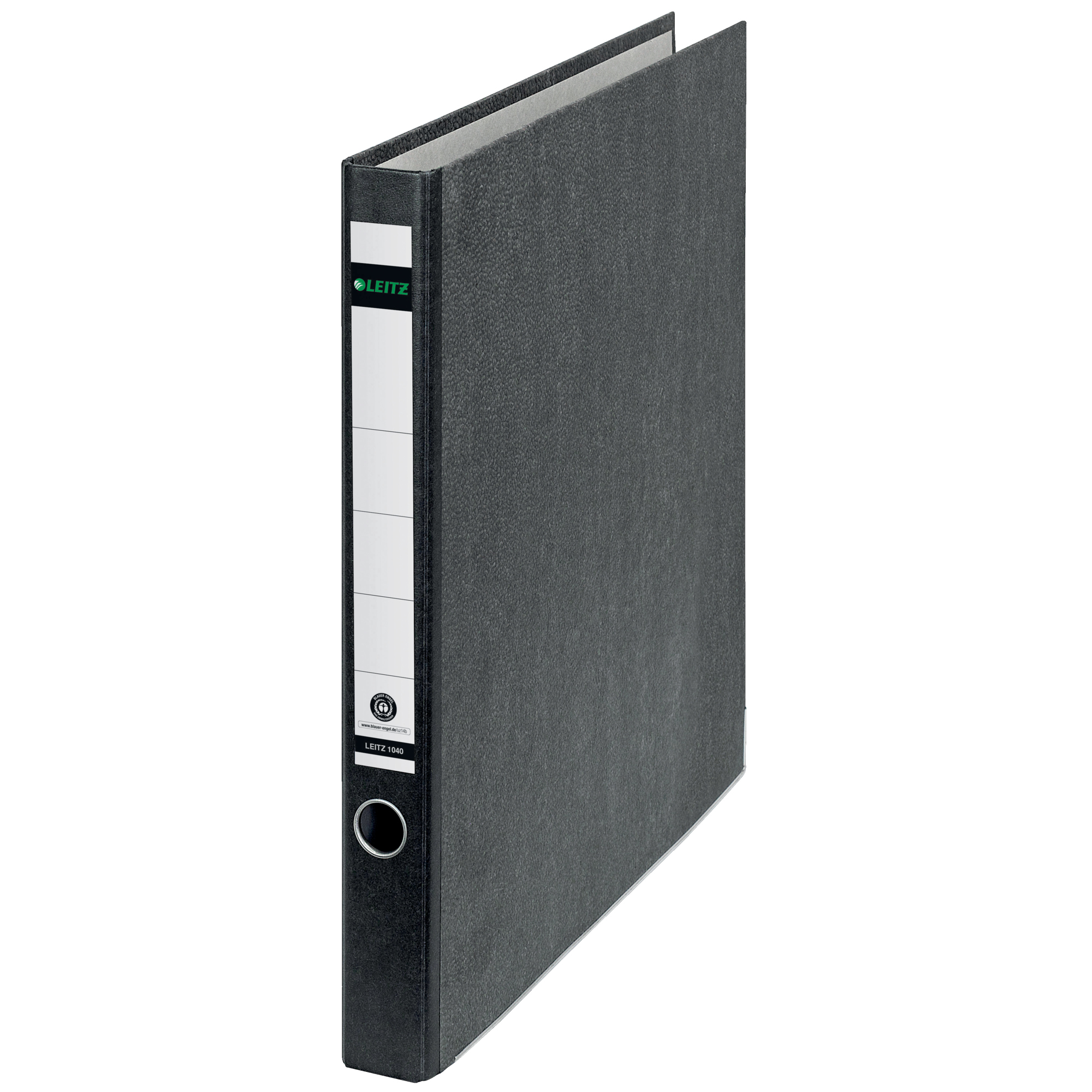 LEITZ Ringbuch A4 Wolkenmaror ohne Schlitze schwarz Blauer Engel FSC