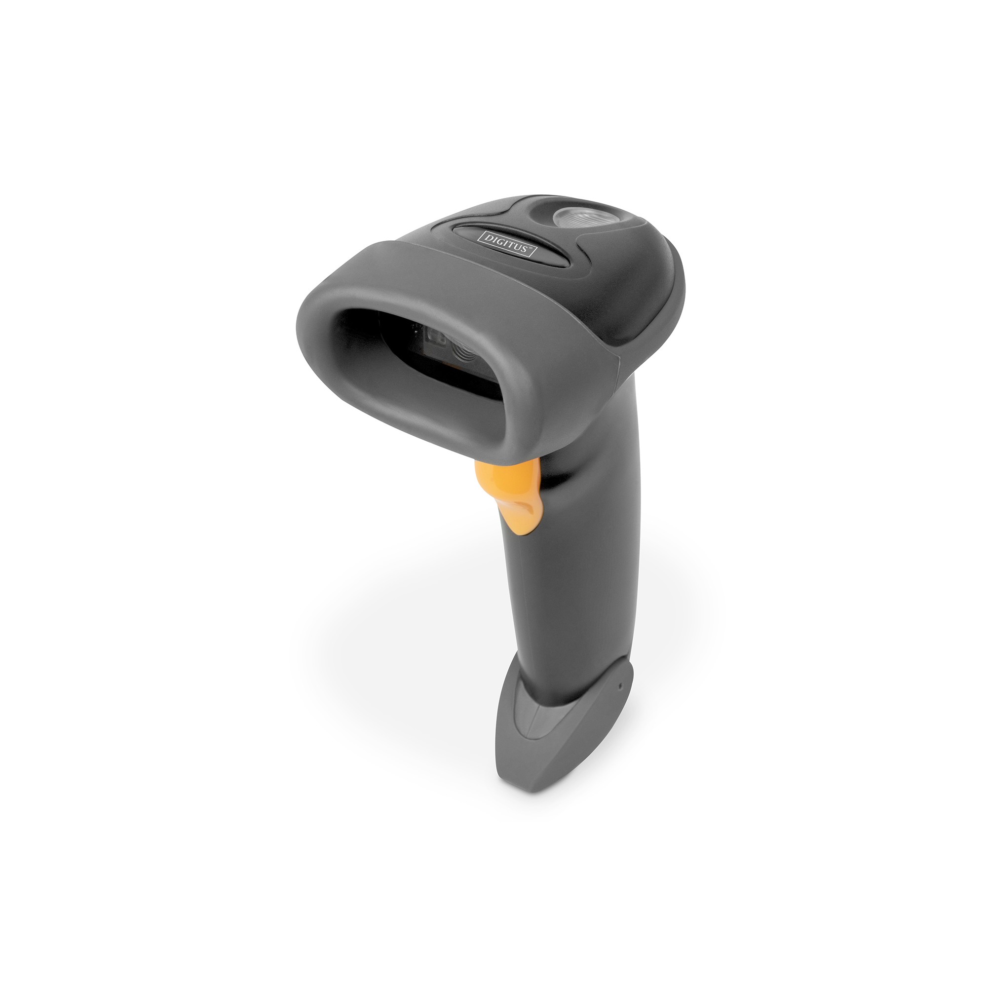 Digitus Barcodescanner 2D Handscanner USB kabelgebunden QR-Code mit Halterung schwarz DA-81002