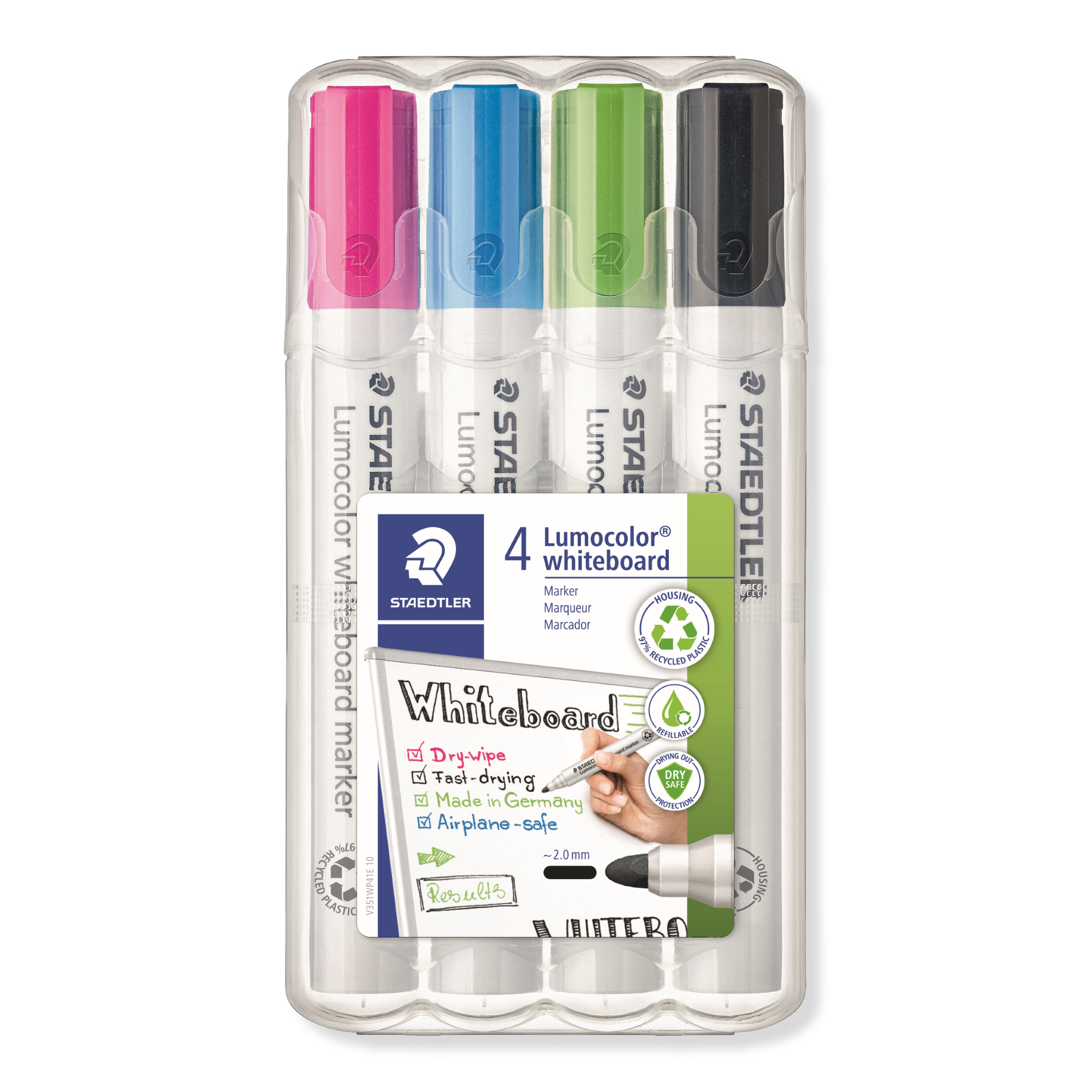 Staedtler Whiteboardmarker Lumocolor farbig sortiert 4 St/Pack