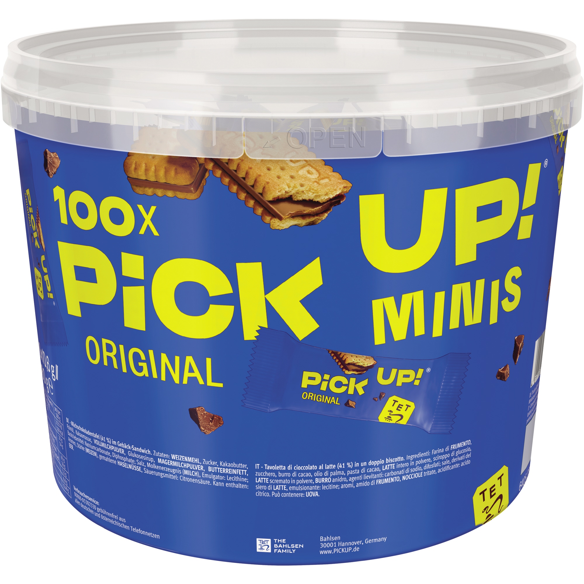 PiCK UP! Schokoriegel minis ORIGINAL 100 x 10,6 g