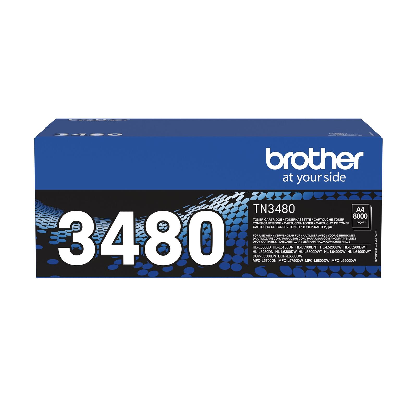 Original brother Toner Schwarz TN3480 ca. 8000 Seiten
